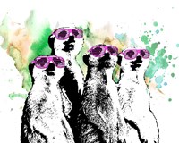 Hip Family Portrait - Pink Glasses Fine Art Print