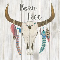 Bohemian Rising I no Border Born Free Fine Art Print