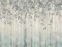 Silver and Gray Dream Forest I Fine Art Print