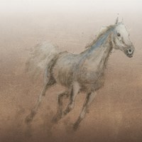 Stallion I on Leather Framed Print