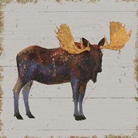 Golden Nature I on Wood Fine Art Print