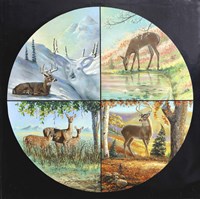 Deer Quadrant Fine Art Print