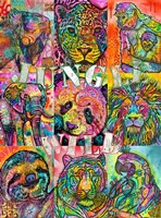 Nine Up of Jungle Wild Fine Art Print