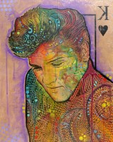 Elvis - King of Hearts Framed Print
