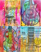 Four Guitars Fine Art Print