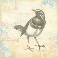 Engraved Birds II Fine Art Print