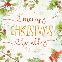 Christmas Sentiments IV Fine Art Print