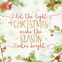 Christmas Sentiments II Fine Art Print