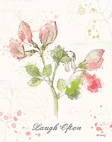 Floral Splash II Laugh Often Fine Art Print