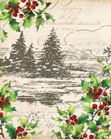 Vintage Holiday II Framed Print