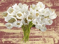 Washed Tulips (Red & Gold) Fine Art Print