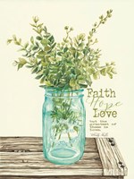 Faith, Hope, Love and Eucalyptus Fine Art Print