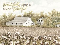 Beautifully Simple Cotton Farm Fine Art Print