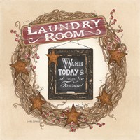 Laundry Room Wreath Fine Art Print