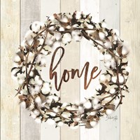 Home Cotton Wreath Fine Art Print