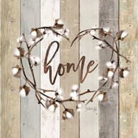 Home Cotton Wreath Fine Art Print