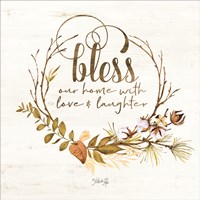 Bless Our Home Fall Foliage Fine Art Print