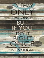 Blue Zephyr Quote I v2 Fine Art Print