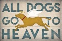 All Dogs Go to Heaven III Fine Art Print