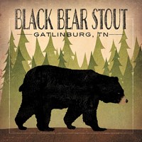 Take a Hike Bear Black Bear Stout Fine Art Print