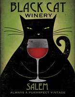 Black Cat Winery Salem Fine Art Print