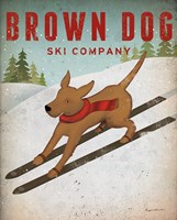 Brown Dog Ski Co Fine Art Print