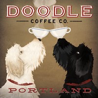 Doodle Coffee Double IV Portland Fine Art Print