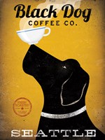 Black Dog Coffee Co Seattle Fine Art Print