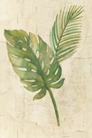 Tropical Leaves Neutral Fine Art Print