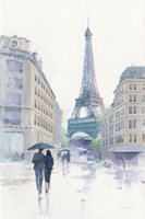 Walking in the Rain Fine Art Print