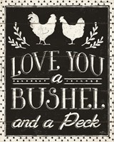 Country Thoughts V Black Fine Art Print