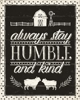 Country Thoughts IV Black Fine Art Print