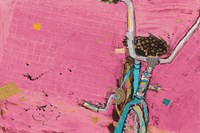 Perky Ts Pink Aqua Crop Fine Art Print