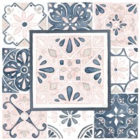 Garden Getaway Patchwork V Blush Fine Art Print