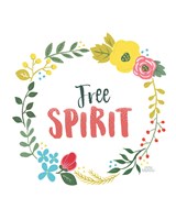 Wildflower Daydreams III v2 on White Fine Art Print