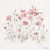 Wildflowers II Pink Fine Art Print