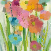 Longstem Bouquet I Square II Framed Print