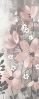 Floral Symphony Blush Gray Crop I Framed Print