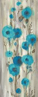 Roadside Flowers II Blue Crop Fine Art Print