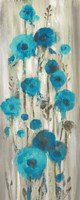 Roadside Flowers I Blue Crop Fine Art Print