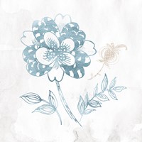 Eastern Boho III Teal Framed Print