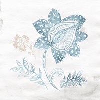 Eastern Boho I Teal Framed Print