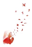 Blowing Butterflies Fine Art Print