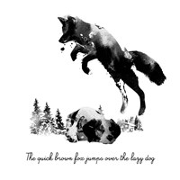 Quick Brown Fox Fine Art Print