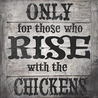 Farm Fresh Rise With The Chickens V1 Fine Art Print