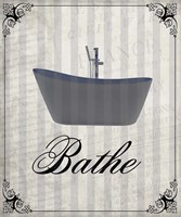 Beloved Bath Grey 1 Framed Print