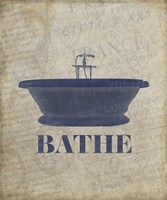 Beloved Bath Blue - Bathe Fine Art Print
