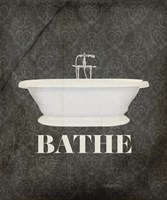 Beloved Bath Black - Bathe Framed Print
