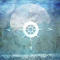 Sailor Away Compass Framed Print