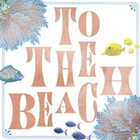 Beach Sign 4 Framed Print